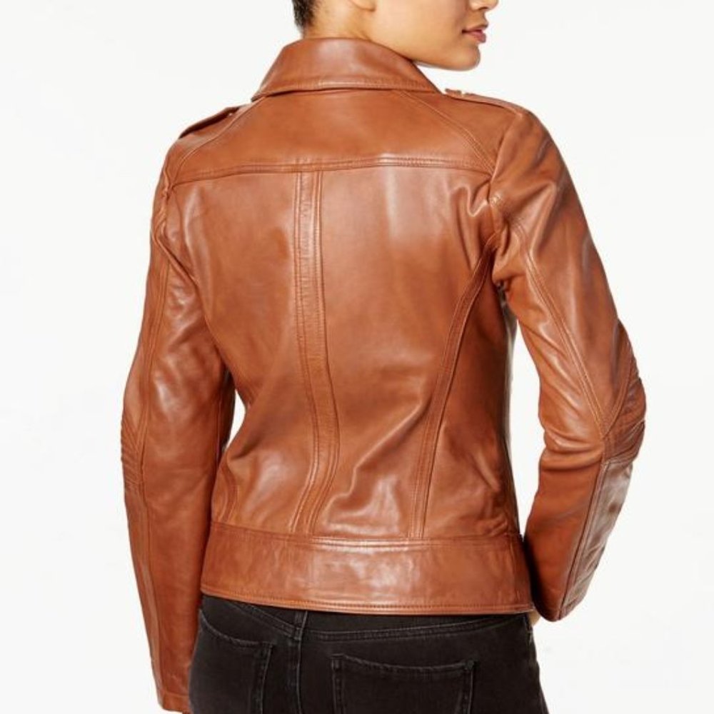 NWT Guess women leather Jacket, M - Picture 2 of 12